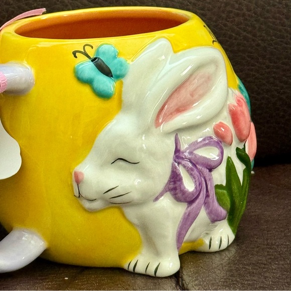 Bunny Kisses - Blue Sky Clayworks Ceramic Easter Mug - Picture 6 of 12